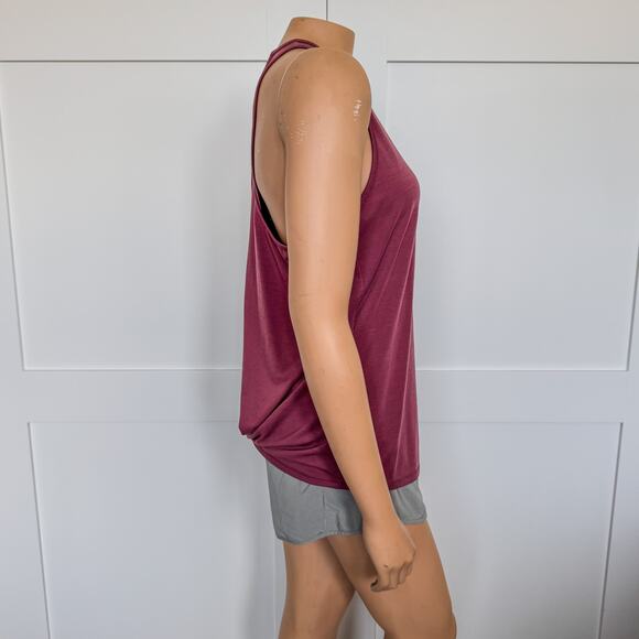 Athleta Women's Small Essence Tie Back Tank in Flora Mauve-Activewear-Yoga Top - Picture 5 of 7
